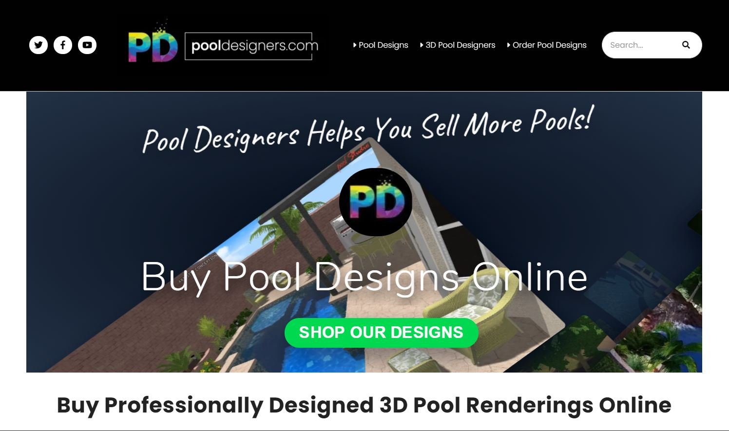 View 3D Pool Designs from professional Pool Designers